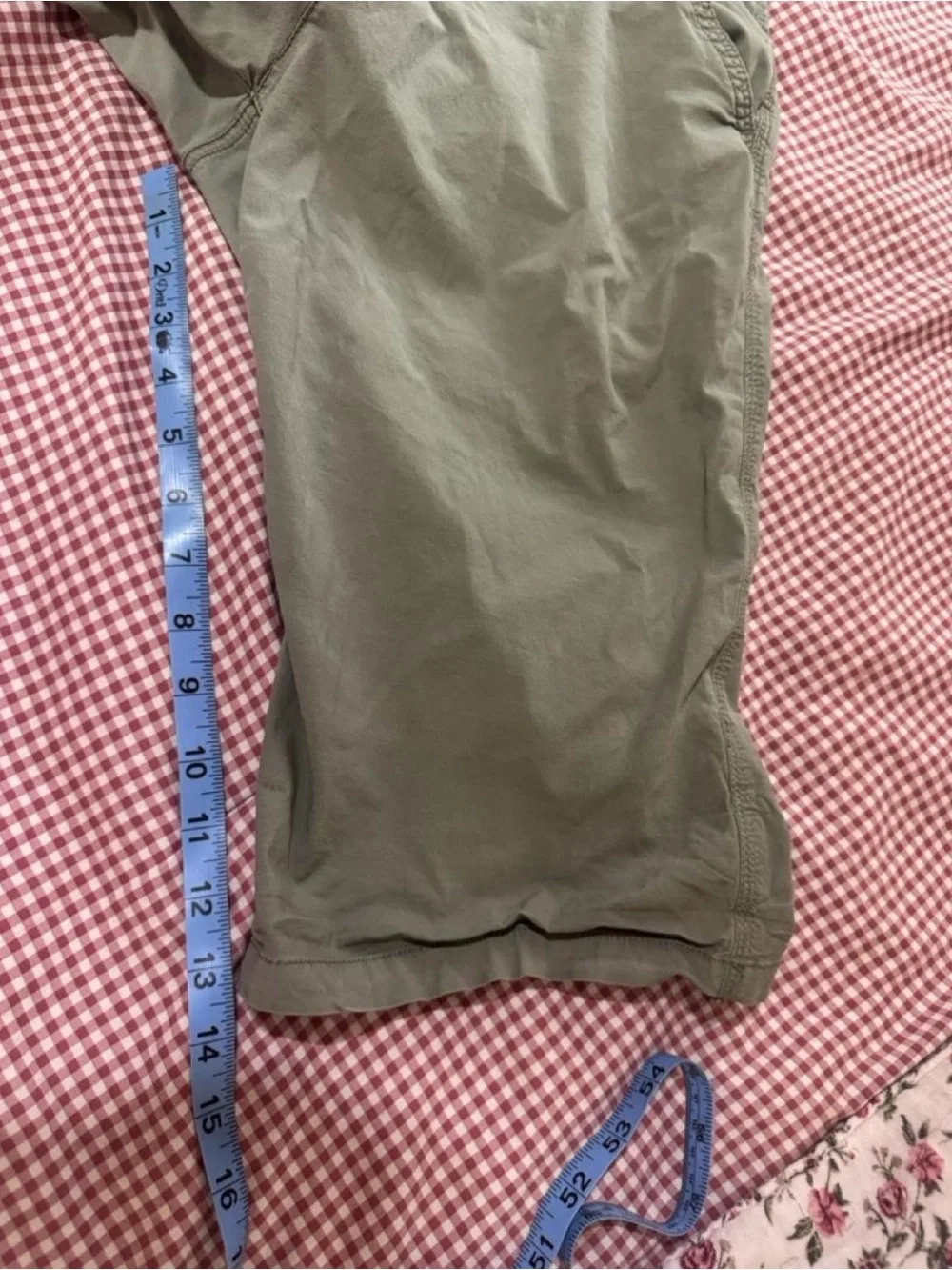 Y2K DKNY Cargo Jorts - Olive